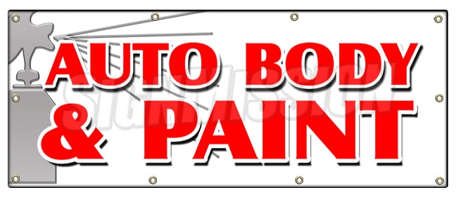 Auto Body & Paint Banner