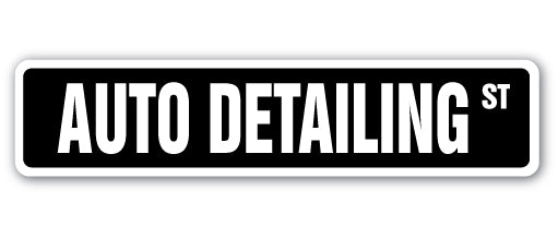 Auto Detailing Street Vinyl Decal Sticker