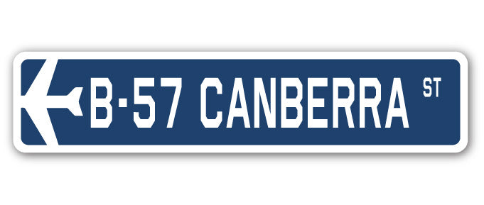 B-57 Canberra Street Sign