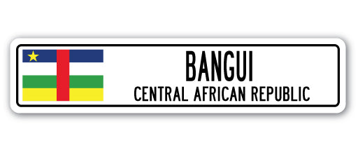 BANGUI, CENTRAL AFRICAN REPUBLIC Street Sign