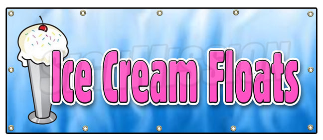 Ice Cream Floats Banner