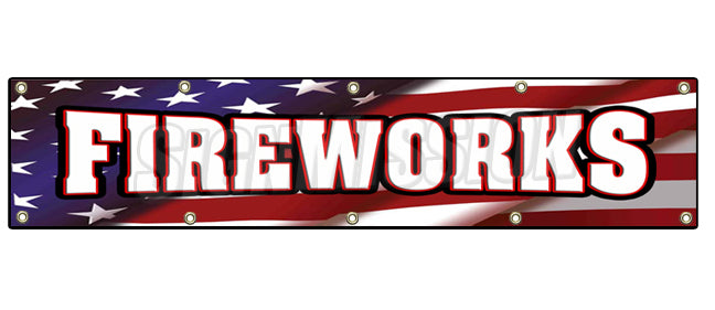 Fireworks Banner
