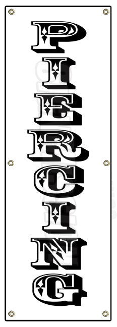 Piercing Vertical Banner