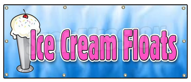 Ice Cream Floats Banner