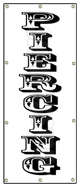Piercing Vertical Banner