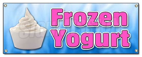 Frozen Yogurt Banner