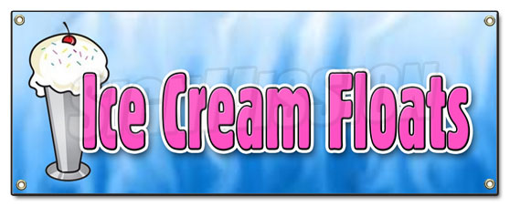 Ice Cream Floats Banner