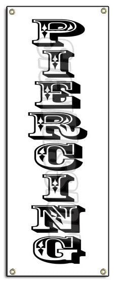 Piercing Vertical Banner