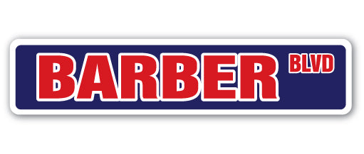 BARBER Street Sign