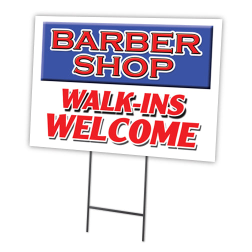 BARBER SHOP WALK-INS WELCOME