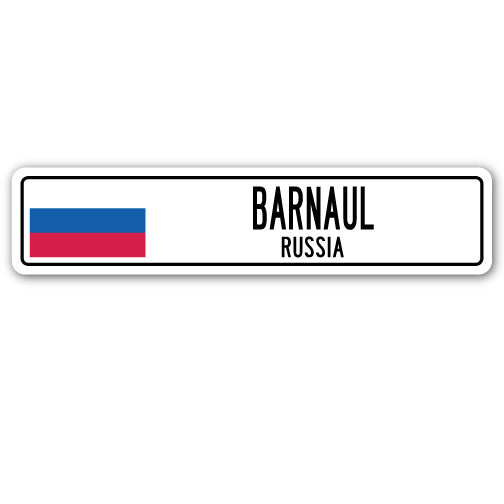BARNAUL, RUSSIA Street Sign
