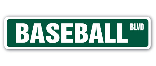 Baseball Street Vinyl Decal Sticker