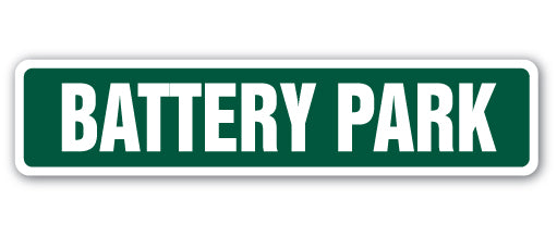 Battery Park Street Vinyl Decal Sticker