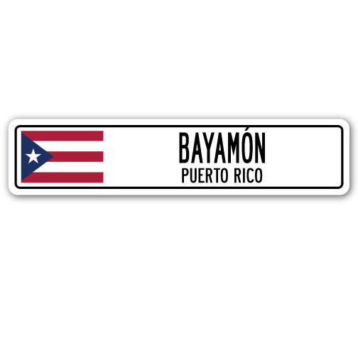 Bayamen, Puerto Rico Street Vinyl Decal Sticker