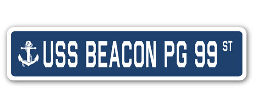 USS BEACON PG 99 Street Sign
