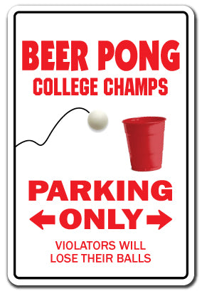 Beer Pong Champion Vinyl Decal Sticker