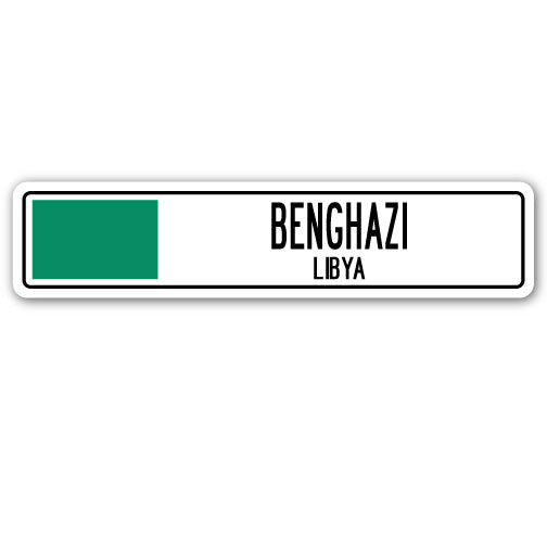 BENGHAZI, LIBYA Street Sign