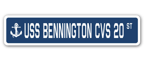 USS BENNINGTON CVS 20 Street Sign