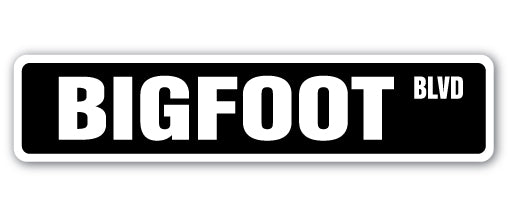 Bigfoot Street Vinyl Decal Sticker