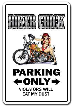 BIKER CHICK Sign