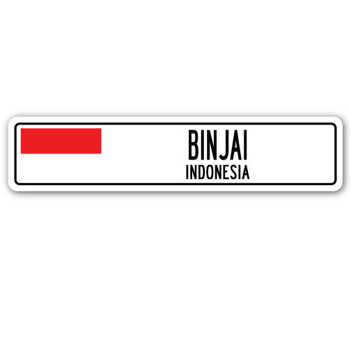 BINJAI, INDONESIA Street Sign