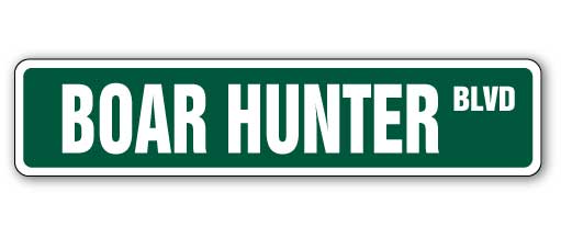 Boar Hunter Street Vinyl Decal Sticker