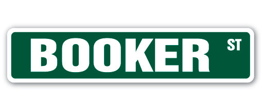 BOOKER Street Sign