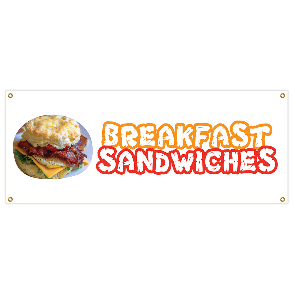 Breakfast Sandwiches Banner