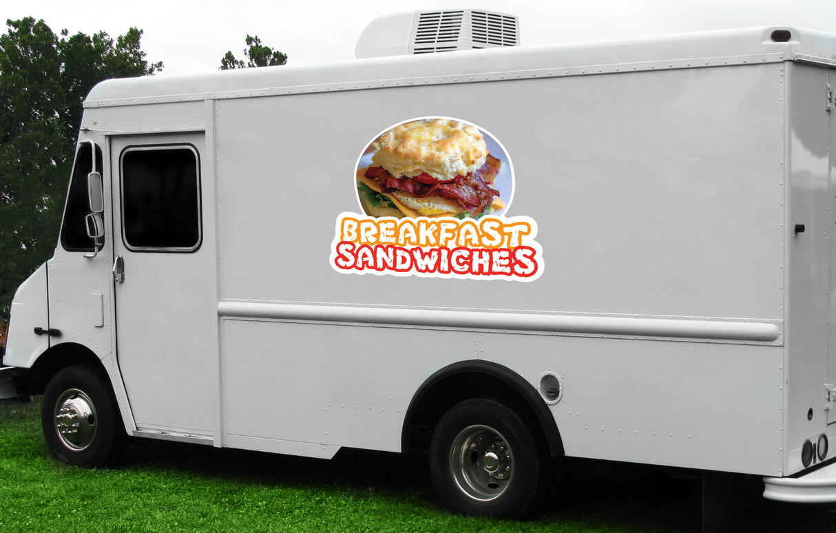 Breakfast Sandwiches Die Cut Decal