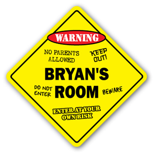 Bryan's Room Vinyl Decal Sticker