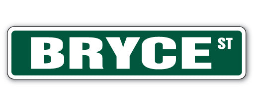 Bryce Street Vinyl Decal Sticker
