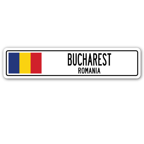 Bucharest, Romania Street Vinyl Decal Sticker