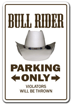 BULL RIDER Novelty Sign
