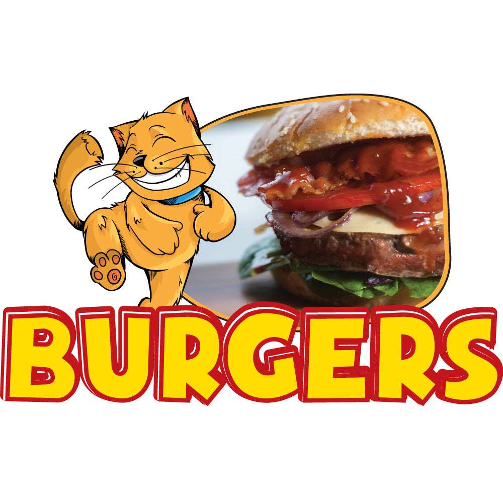 Burgers Die Cut Decal