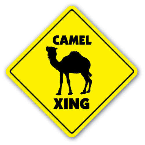 Camel Crossing Vinyl Decal Sticker
