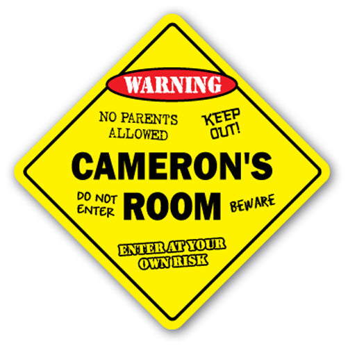 Cameron's Room Vinyl Decal Sticker