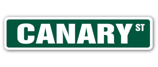 CANARY Street Sign