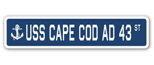 USS CAPE COD AD 43 Street Sign