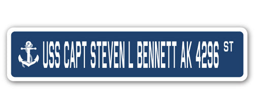 USS CAPT STEVEN L BENNETT AK 4296 Street Sign