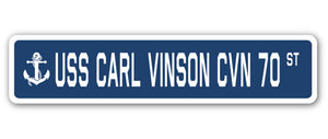 USS CARL VINSON CVN 70 Street Sign