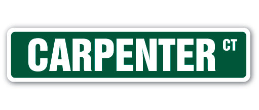 CARPENTER Street Sign