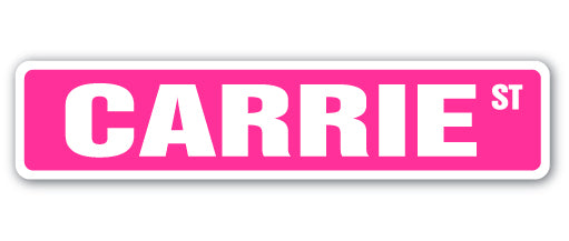 Carrie Street Vinyl Decal Sticker
