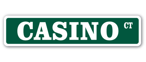 Casino Street Vinyl Decal Sticker