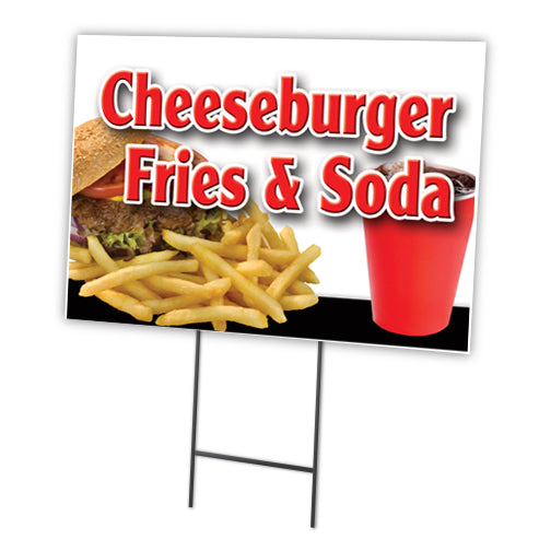 CHEESEBURGER FRIES SODA