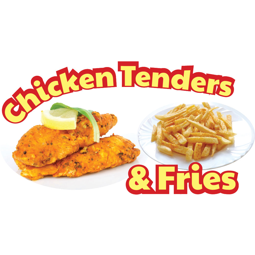 Chicken Tenders Die Cut Decal