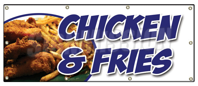 Chicken & French Fries Banner