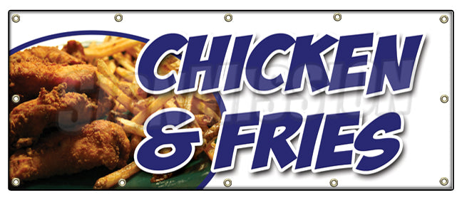Chicken & French Fries Banner
