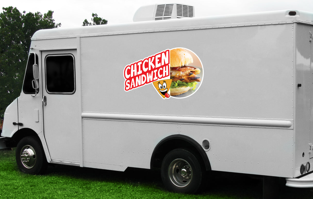 Chicken Sandwich Die Cut Decal