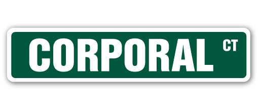 Corporal Street Vinyl Decal Sticker