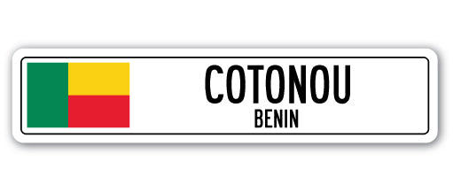COTONOU, BENIN Street Sign